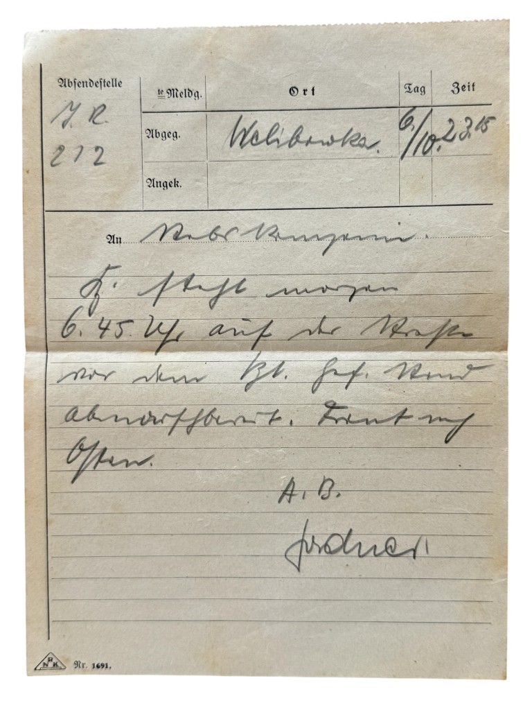 Original WWII German Infanterie-Regiment 212 Operatie Barbarossa documents set - Image 15