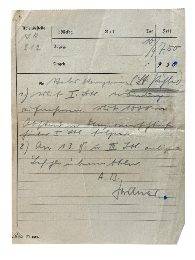 Original WWII German Infanterie-Regiment 212 Operatie Barbarossa documents set - Image 9