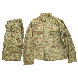 オリジナル1950年代オランダ実験迷彩軍服 ジャケットとパンツ付き オランダ軍ミリタリーコレクション 希少ヴィンテージアイテム