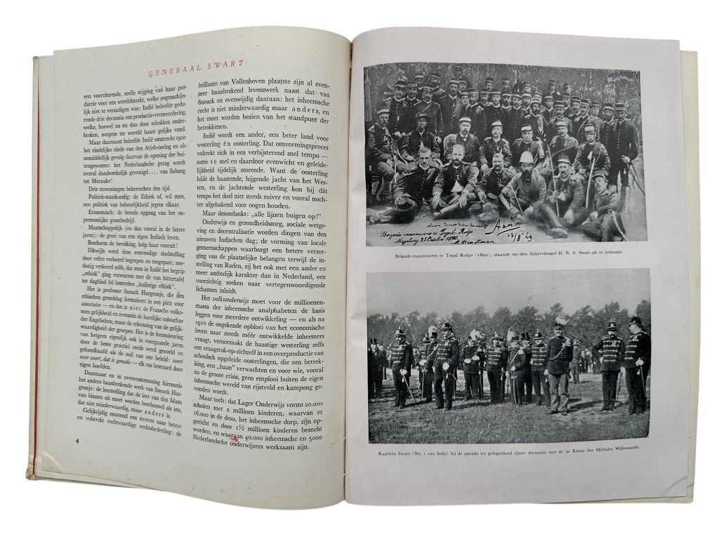 Original WWII Dutch book titled 'Generaal Swart – Pacificator van Atjeh' written by M.H. du Croo - Image 5