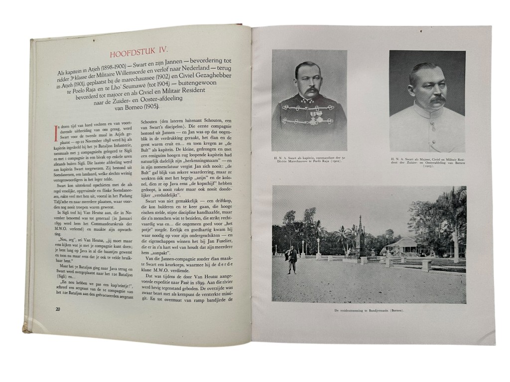 Original WWII Dutch book titled 'Generaal Swart – Pacificator van Atjeh' written by M.H. du Croo - Image 6