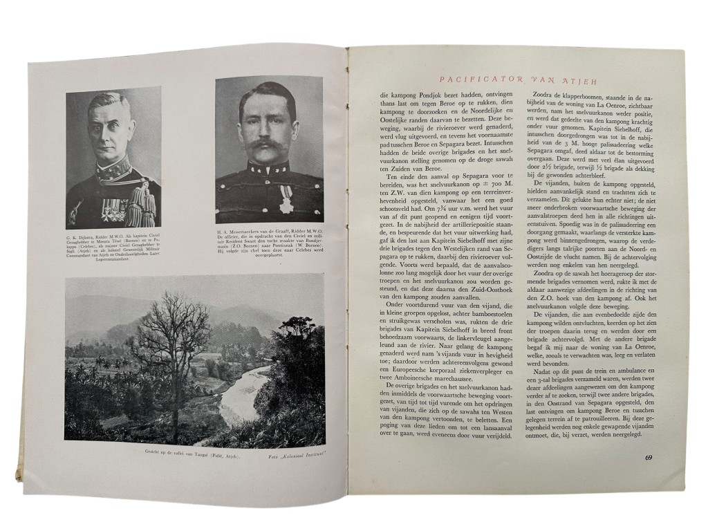 Original WWII Dutch book titled 'Generaal Swart – Pacificator van Atjeh' written by M.H. du Croo - Image 7