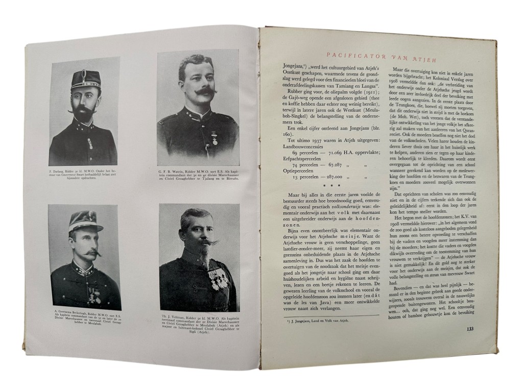 Original WWII Dutch book titled 'Generaal Swart – Pacificator van Atjeh' written by M.H. du Croo - Image 8