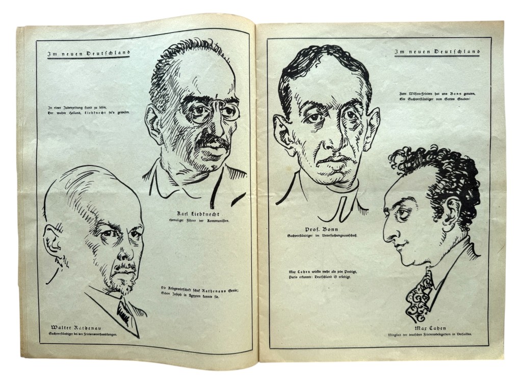 Original 1920 German political satirical magazine titled ‘Auf gut Deutsch’ edited by Dietrich Eckart - Image 5