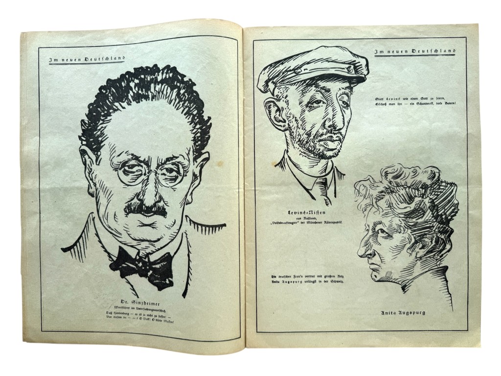 Original 1920 German political satirical magazine titled ‘Auf gut Deutsch’ edited by Dietrich Eckart - Image 6