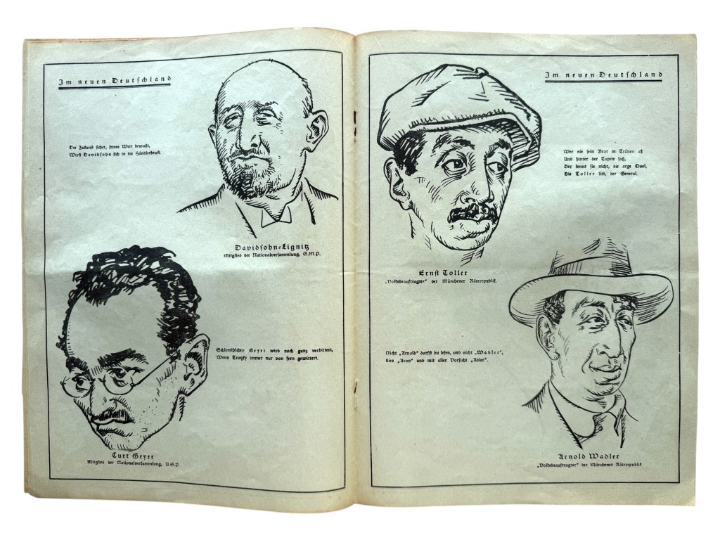 Original 1920 German political satirical magazine titled ‘Auf gut Deutsch’ edited by Dietrich Eckart - Image 8