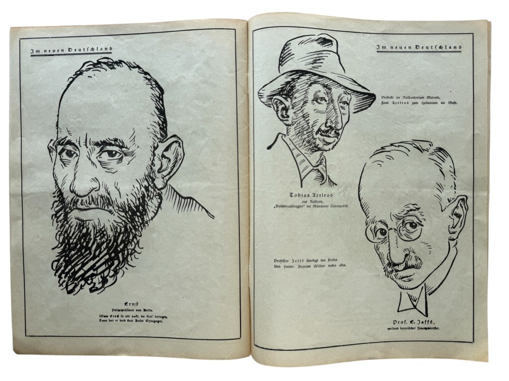 Original 1920 German political satirical magazine titled ‘Auf gut Deutsch’ edited by Dietrich Eckart - Image 15