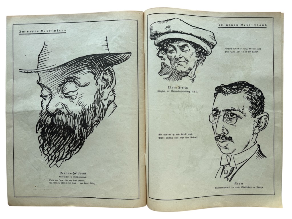 Original 1920 German political satirical magazine titled ‘Auf gut Deutsch’ edited by Dietrich Eckart - Image 16