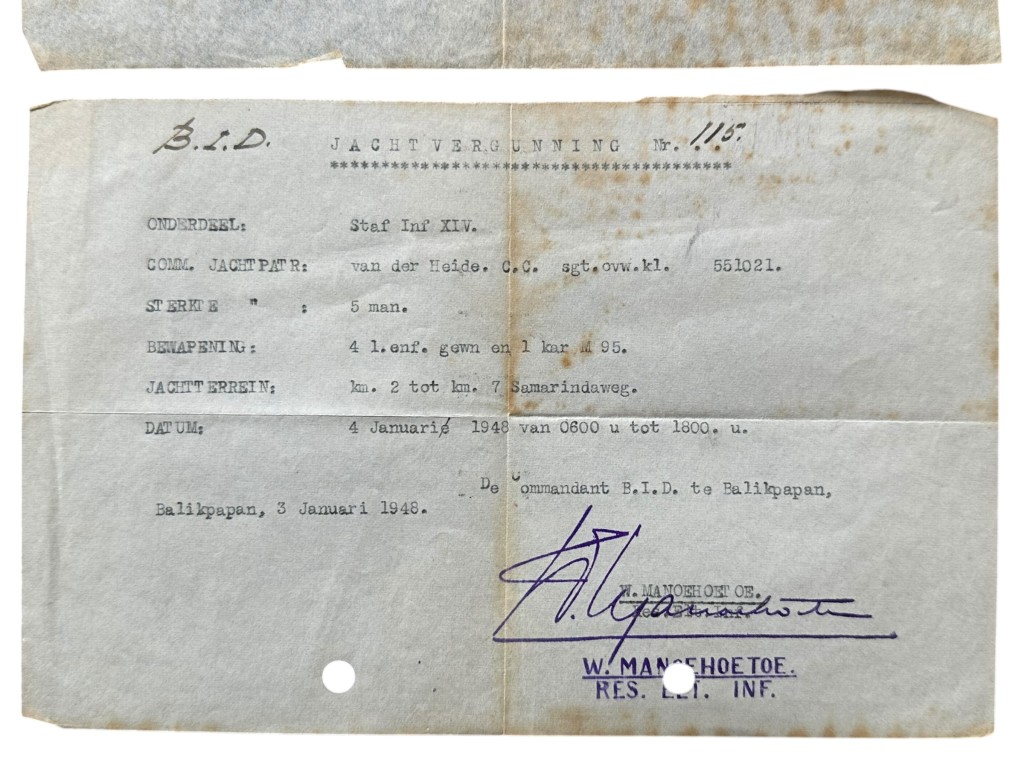 Original 1945-1949 Dutch East Indies documents