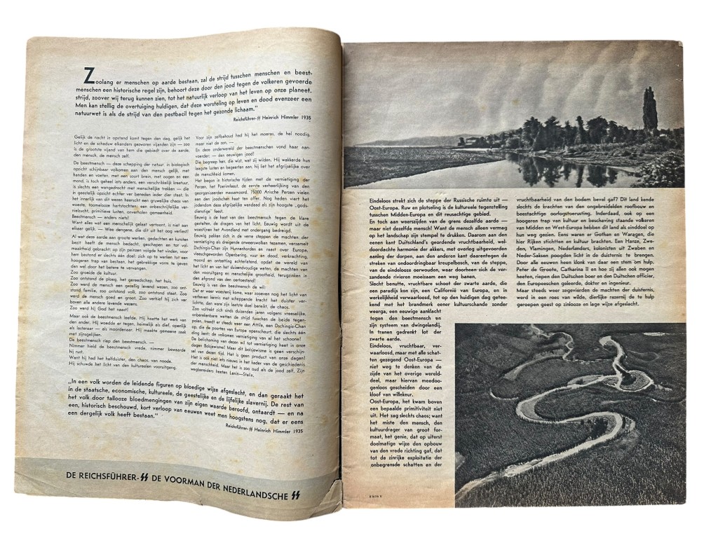 Original WWII Dutch SS propaganda magazine 'De Beestmensch' - Image 2