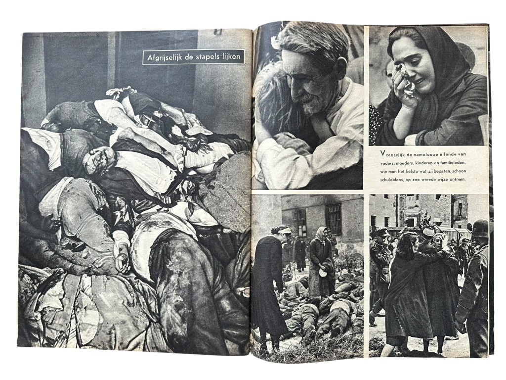 Original WWII Dutch SS propaganda magazine 'De Beestmensch' - Image 10