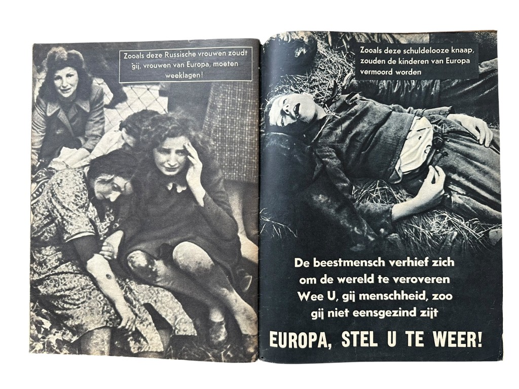 Original WWII Dutch SS propaganda magazine 'De Beestmensch' - Image 11