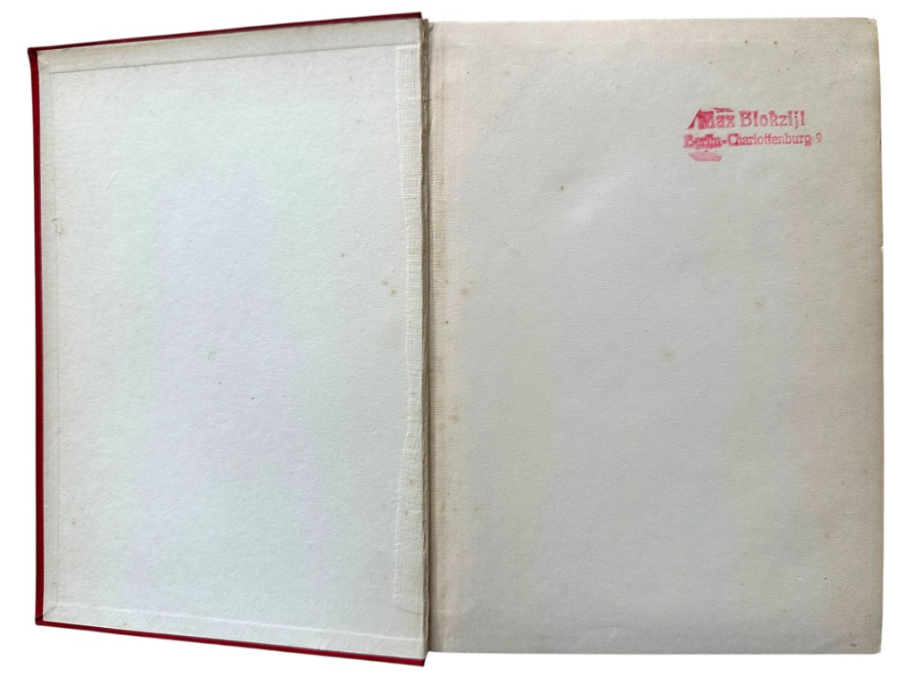 Original 1929 German book Die Zukunft des Reiches from NSB member Max Blokzijl