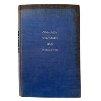 Original 1935 German book 'Diplomatie und Diplomaten' from NSB member Max Blokzijl with autograph