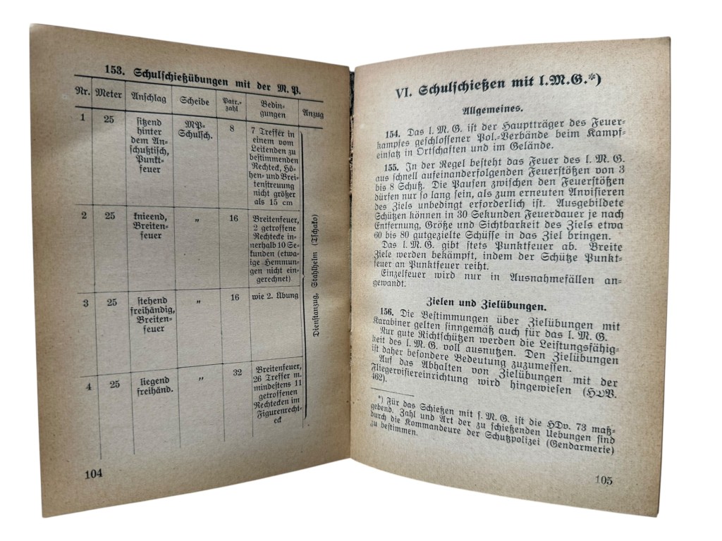 Original WWII German Ordnungspolizei handbook 'Vorschrift für die Waffen- und Schießausbildung der Ordnungspolizei' - Image 7
