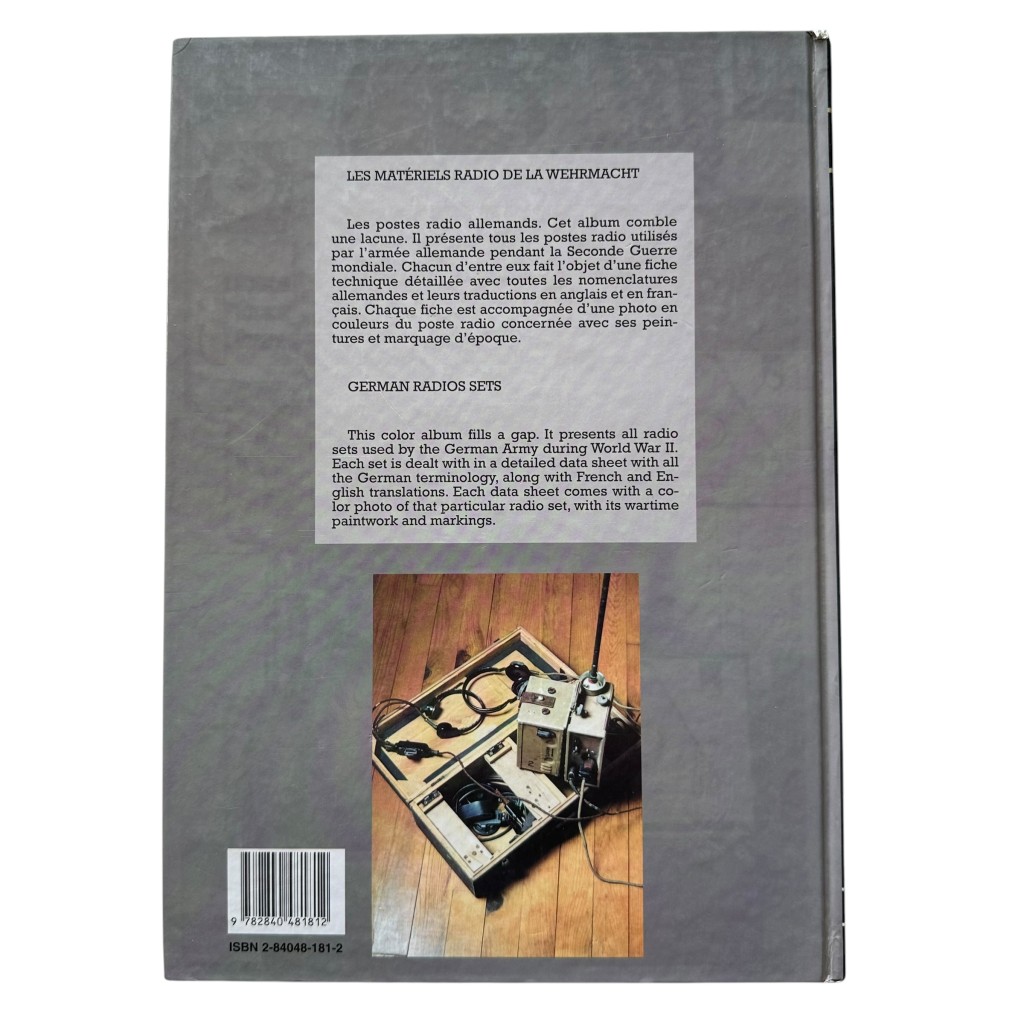 Reference book 'Les Matériels Radio de la Wehrmacht – German Radio Sets 1935–1945 by Pierre Metsu'