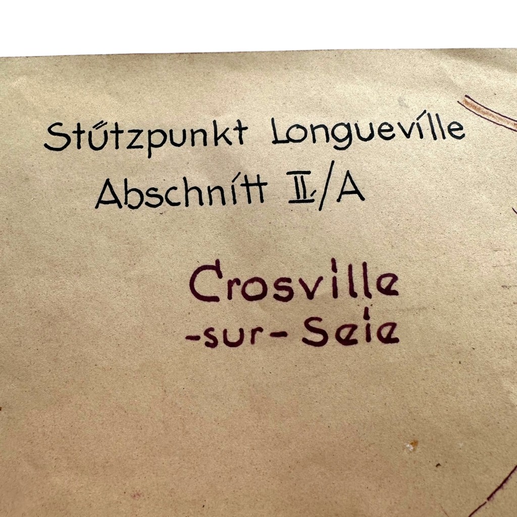 Original WWII German Wehrmacht Atlantic Wall defense set concerning ‘Stützpunkt Longueville-sur-Scie’ in France in 1943 - Image 11