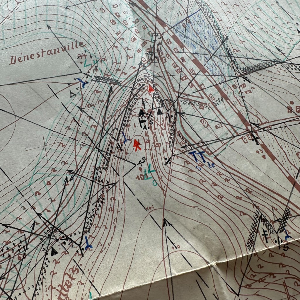 Original WWII German Wehrmacht Atlantic Wall defense set concerning ‘Stützpunkt Longueville-sur-Scie’ in France in 1943 - Image 19