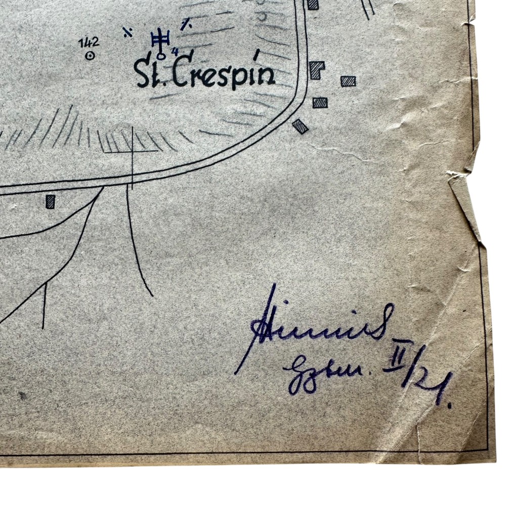 Original WWII German Wehrmacht Atlantic Wall defense set concerning ‘Stützpunkt Longueville-sur-Scie’ in France in 1943 - Image 28