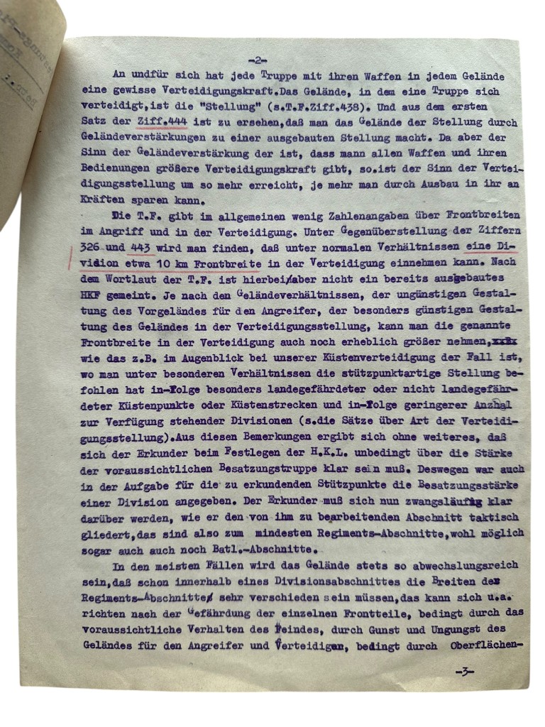 Original WWII German Wehrmacht Atlantic Wall defense set concerning ‘Stützpunkt Longueville-sur-Scie’ in France in 1943 - Image 39