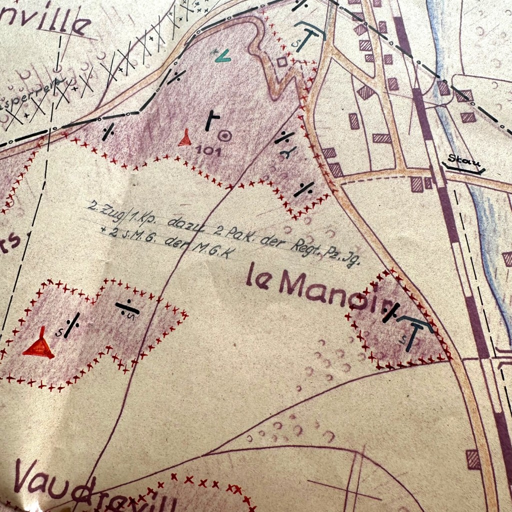 Original WWII German Wehrmacht Atlantic Wall defense set concerning ‘Stützpunkt Longueville-sur-Scie’ in France in 1943 - Image 8