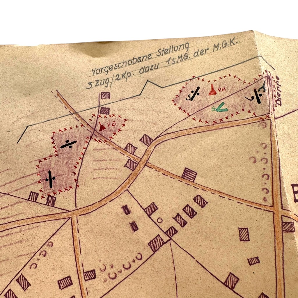 Original WWII German Wehrmacht Atlantic Wall defense set concerning ‘Stützpunkt Longueville-sur-Scie’ in France in 1943 - Image 7