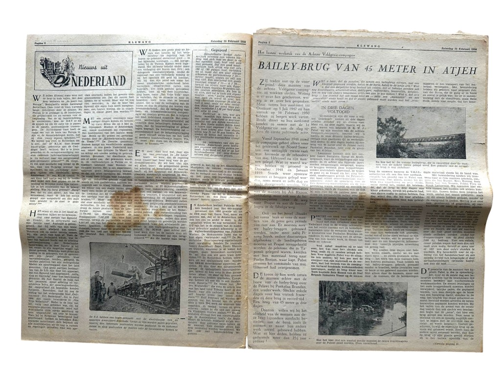 Original 1950 Dutch East Indies 'De Klewang - Z-Brigade' newspaper - Image 4