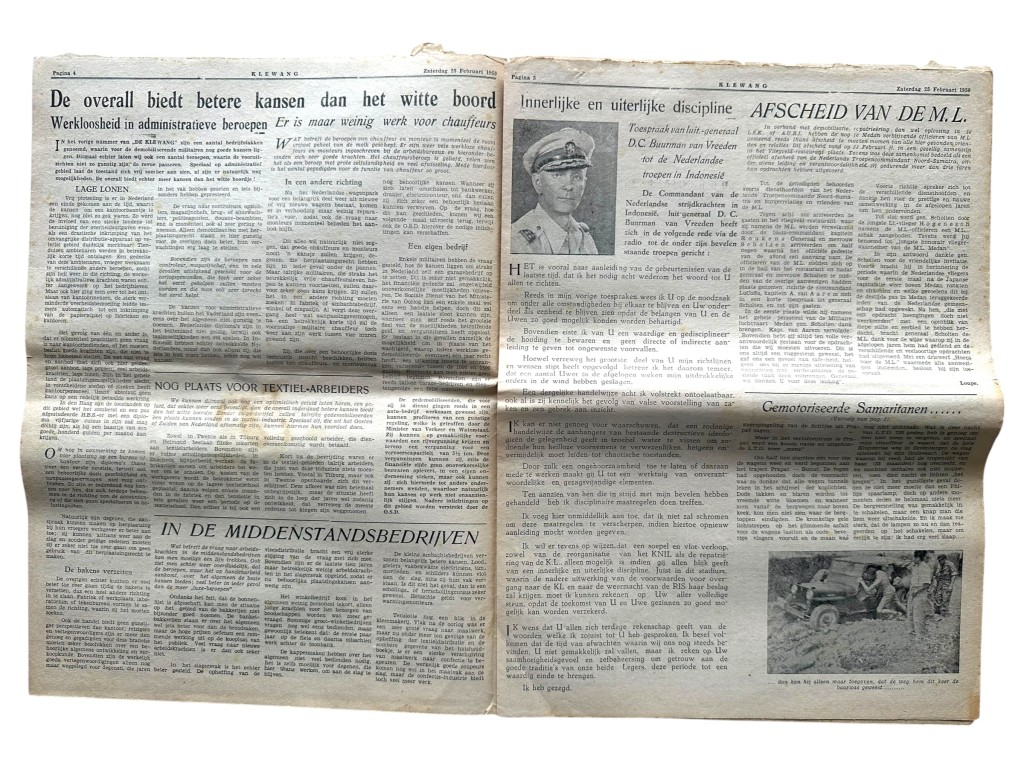 Original 1950 Dutch East Indies 'De Klewang - Z-Brigade' newspaper - Image 5