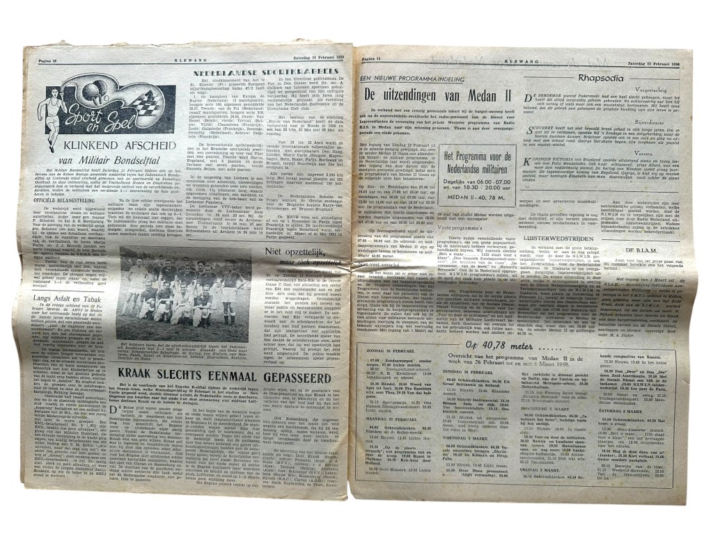 Original 1950 Dutch East Indies 'De Klewang - Z-Brigade' newspaper - Image 8