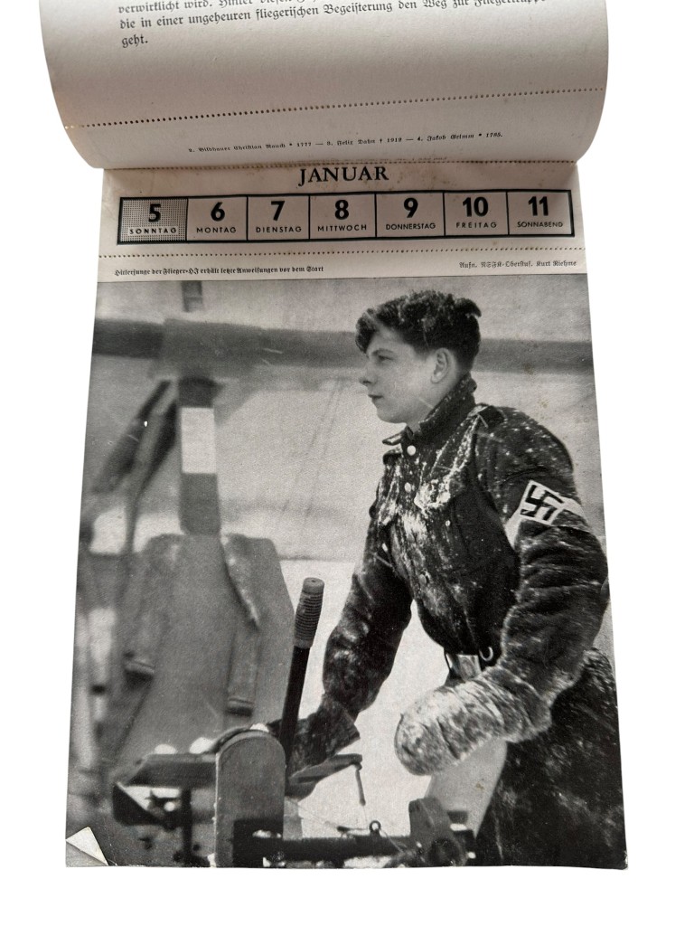 Original WWII German NSFK calendar Berlin 1941 - Image 4
