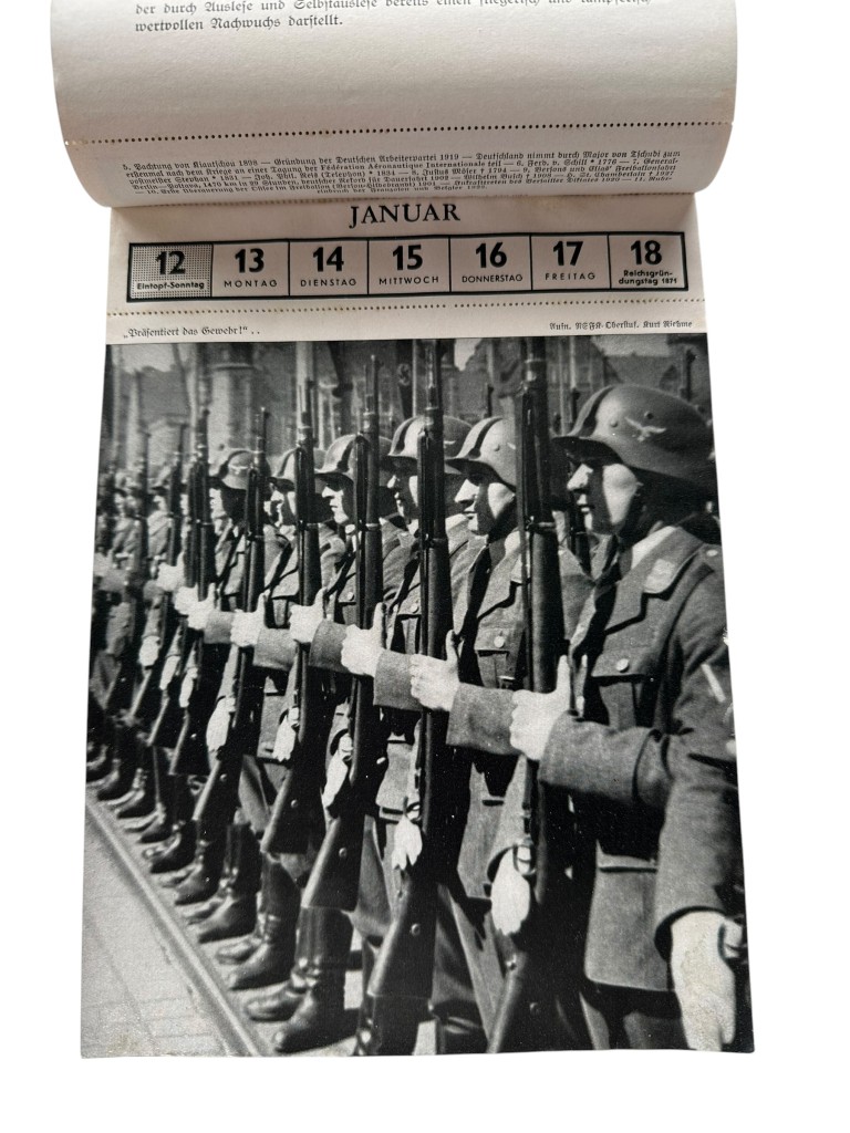 Original WWII German NSFK calendar Berlin 1941 - Image 5