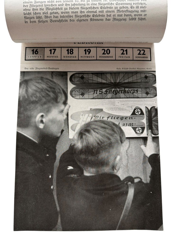 Original WWII German NSFK calendar Berlin 1941 - Image 6