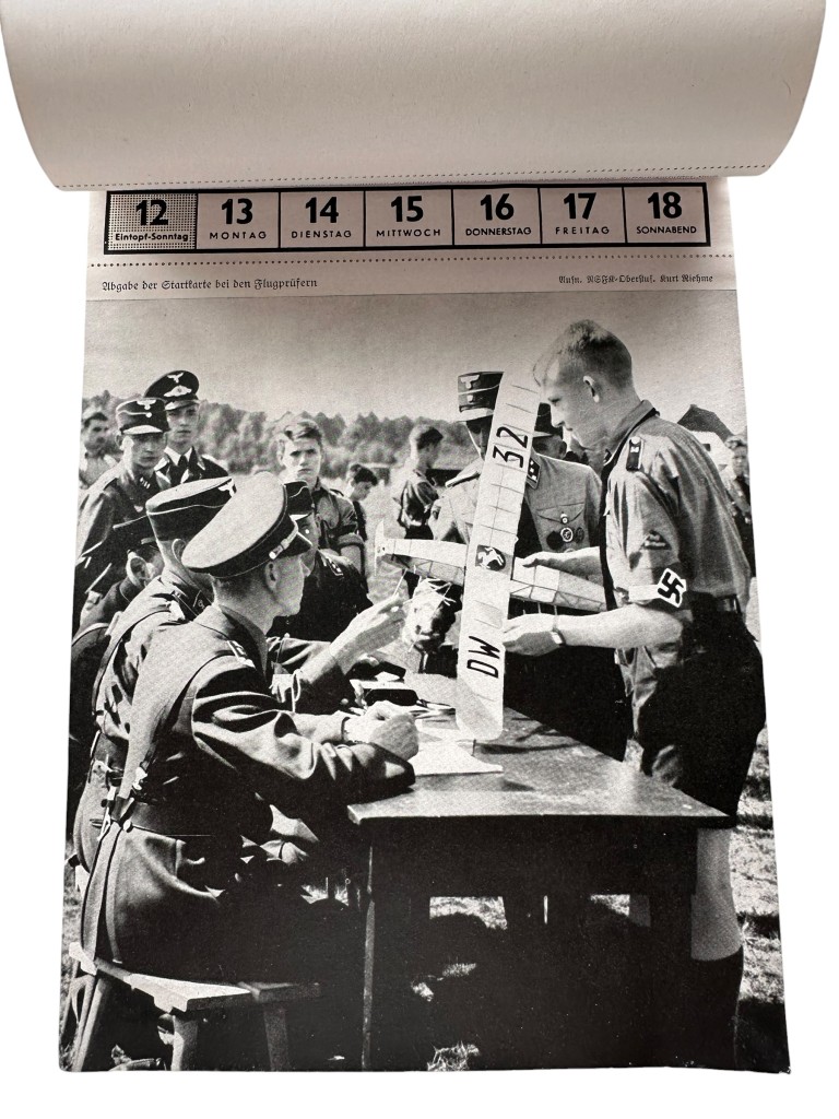 Original WWII German NSFK calendar Berlin 1941 - Image 8