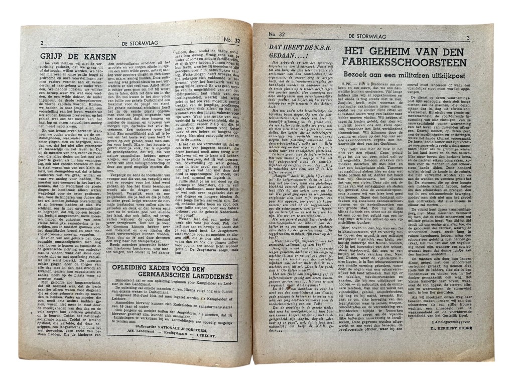 Original WWII Dutch Nationale Jeugdstorm 'De Stormvlag' magazine - Image 3