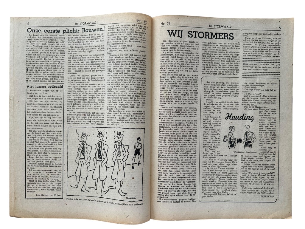 Original WWII Dutch Nationale Jeugdstorm 'De Stormvlag' magazine - Image 5