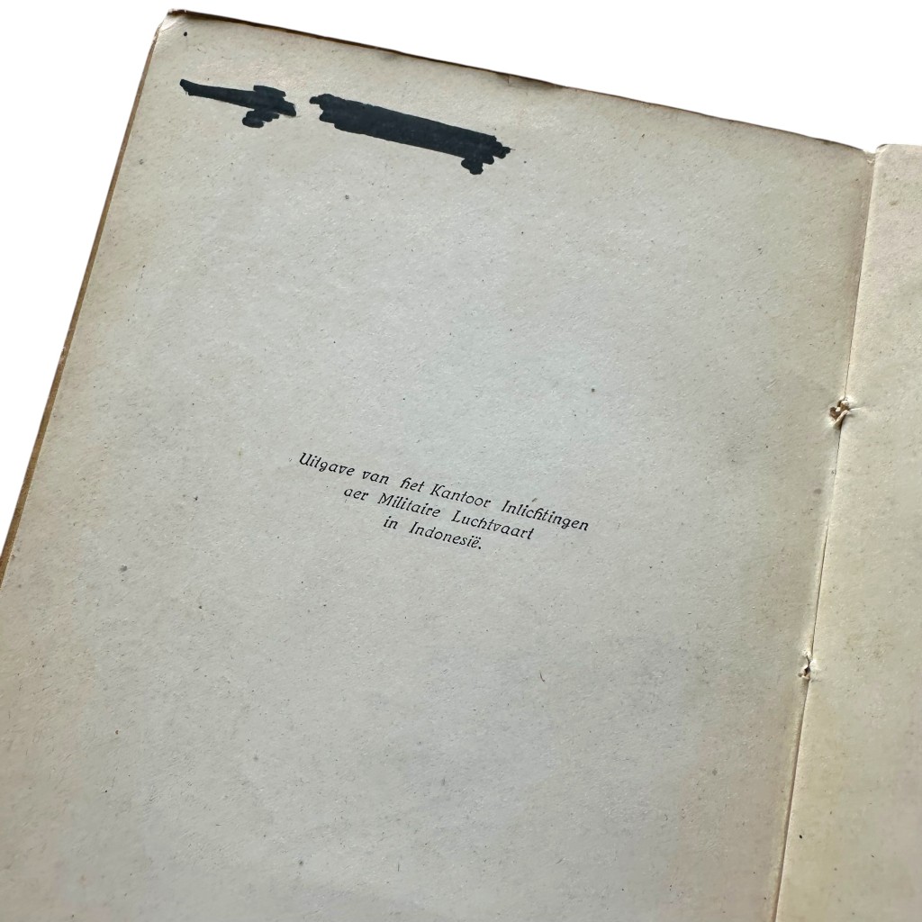 Original 1945-1949 Dutch East Indies aircraft identification manual - Image 2