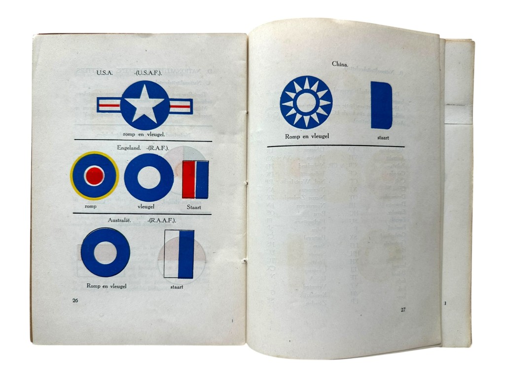 Original 1945-1949 Dutch East Indies aircraft identification manual - Image 7