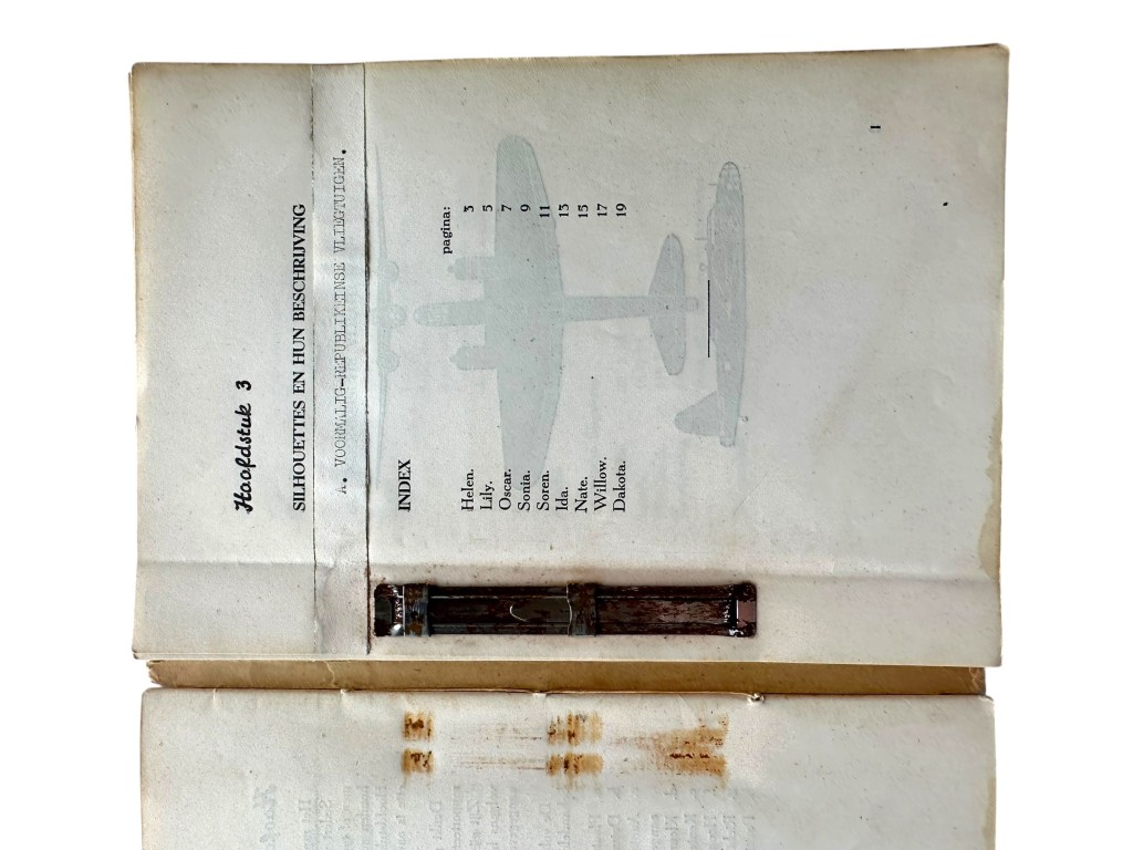 Original 1945-1949 Dutch East Indies aircraft identification manual - Image 8