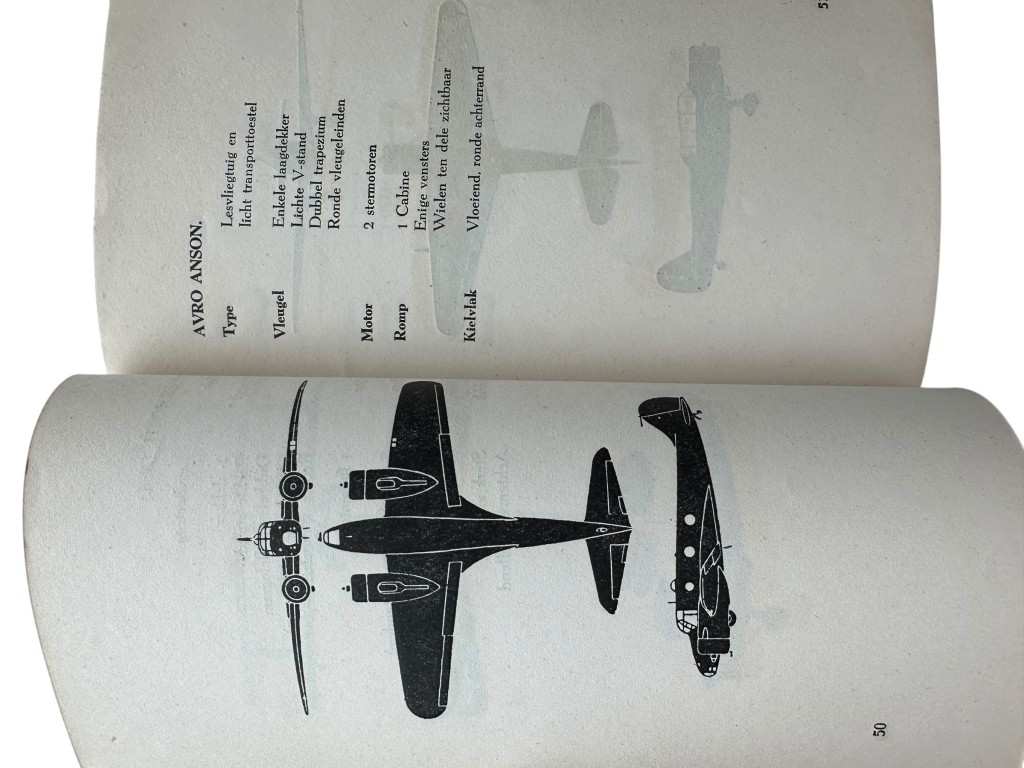Original 1945-1949 Dutch East Indies aircraft identification manual - Image 9