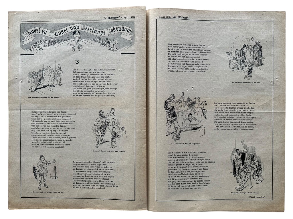 Original WWII Dutch collaboration 'De Misthoorn' newspaper - Image 10