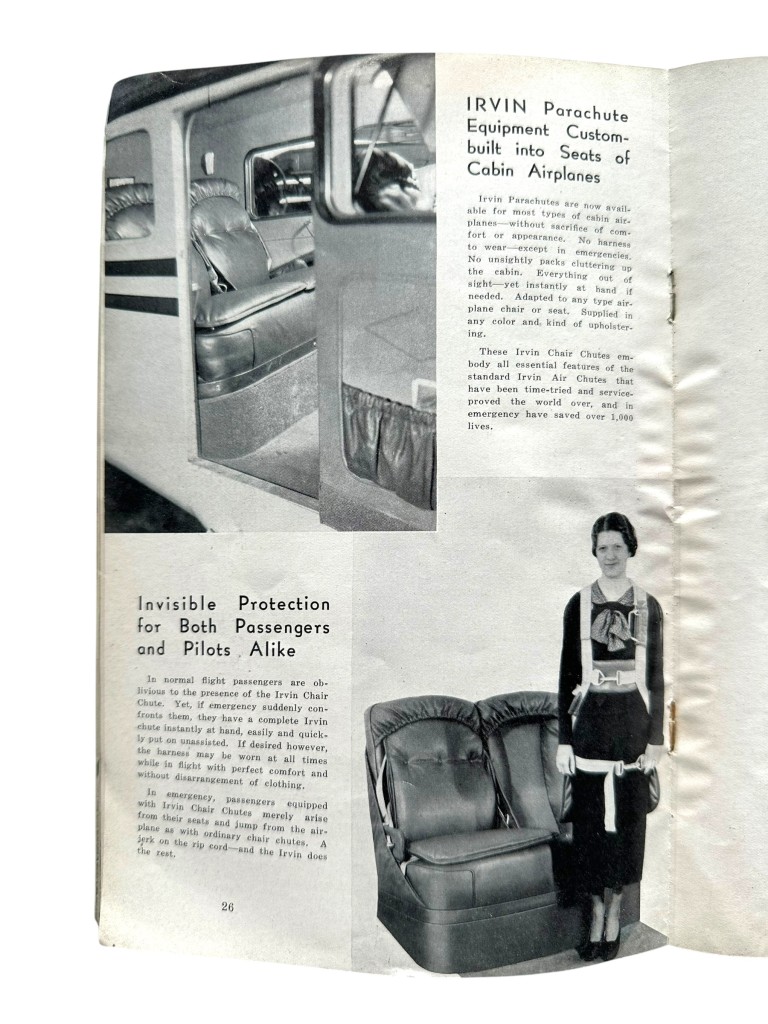 Original 1930s US Irvin Air Chutes catalogue 'Symbols of Safety' - Image 8