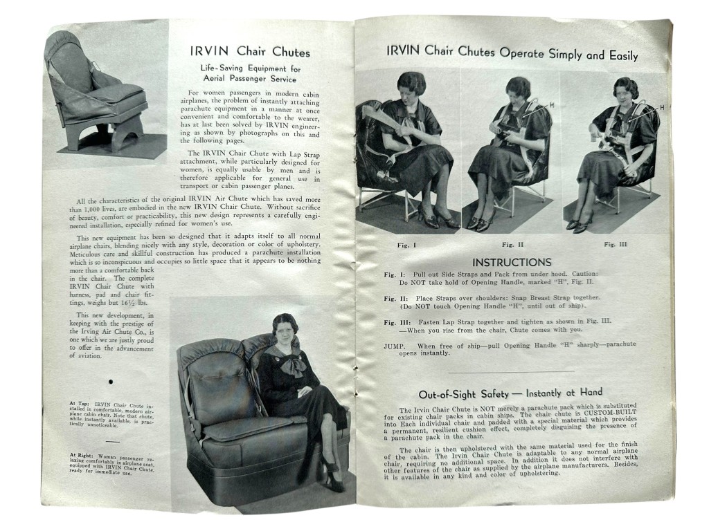 Original 1930s US Irvin Air Chutes catalogue 'Symbols of Safety' - Image 9