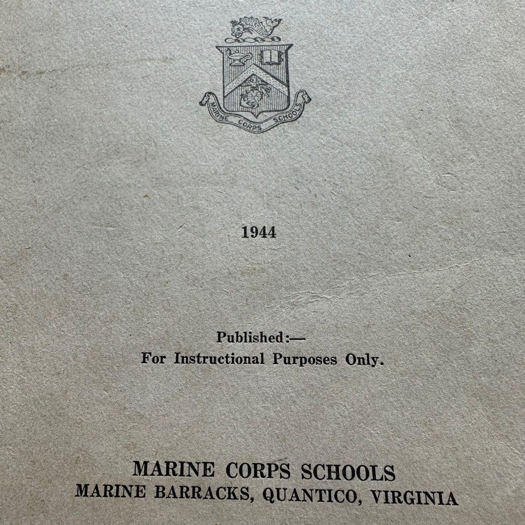 Original WWII US Marine Corps “Equipment Pack and Clothing” manual - Image 2