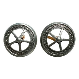 Originele set van twee metalen Nederlands leger kraagemblemen van de Torpedisten, Pontonniers en Vaartuigendienst uit de periode 1914-1918.