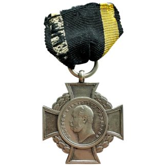 Original 1864 Prussian Düppel Sturmkreuz medal Wilhelm I Second Schleswig War German militaria decoration.