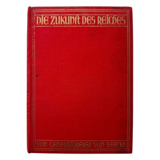 Original 1929 German book Die Zukunft des Reiches from NSB member Max Blokzijl