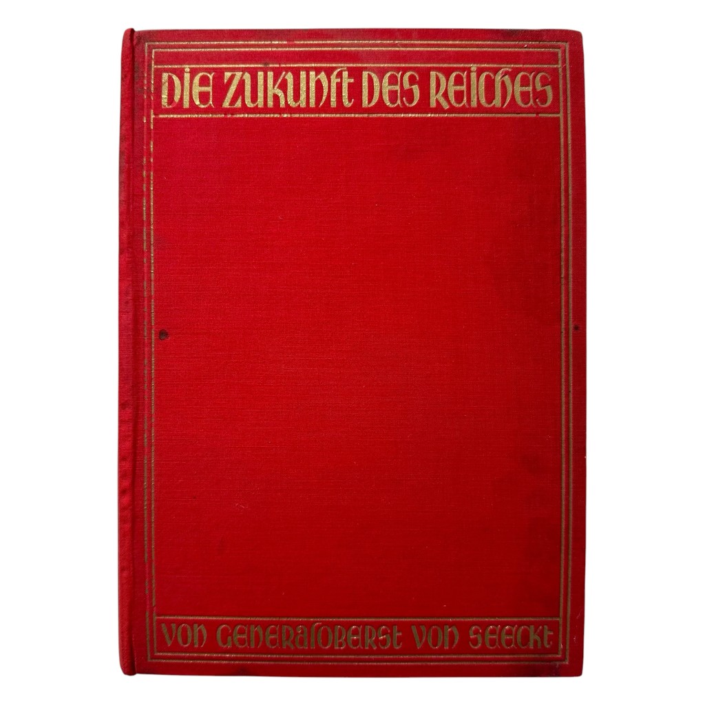 Original 1929 German book Die Zukunft des Reiches from NSB member Max Blokzijl