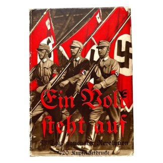 Original 1933 German NSDAP brochure 'Ein Volk steht auf' by Rowohlt Verlag Berlin