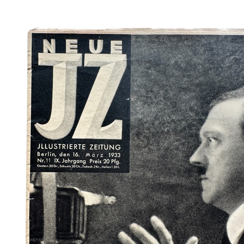 Original 1933 German illustrated magazine “Neue JZ Illustrierte Zeitung”