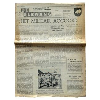 Original 1945-1949 Dutch East Indies 'De Klewang' Z-Brigade newspaper